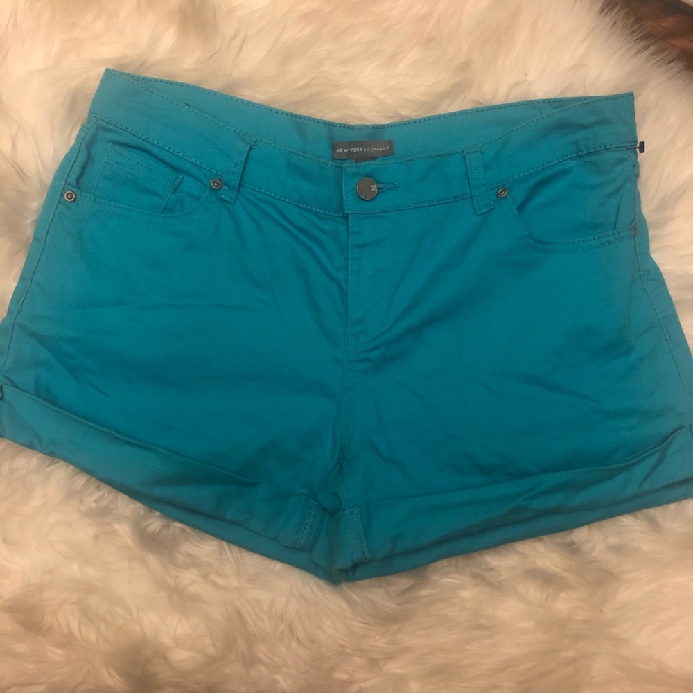 New York & Company blue shorts